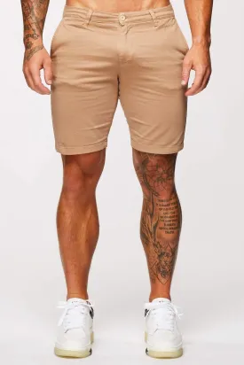 STRETCH CHINO SHORT - BEIGE