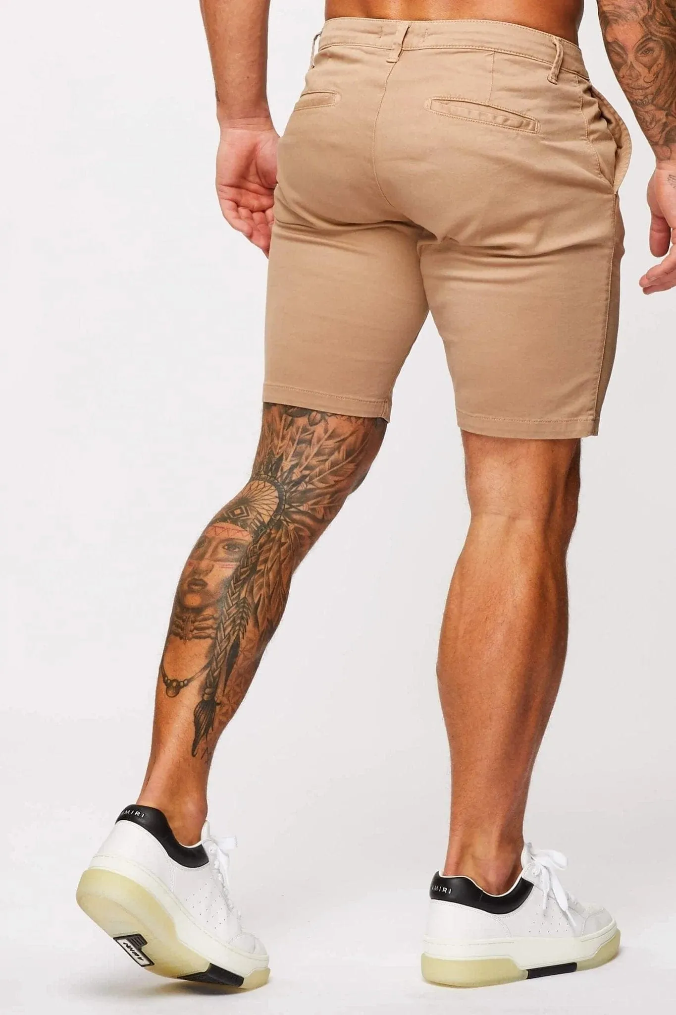 STRETCH CHINO SHORT - BEIGE