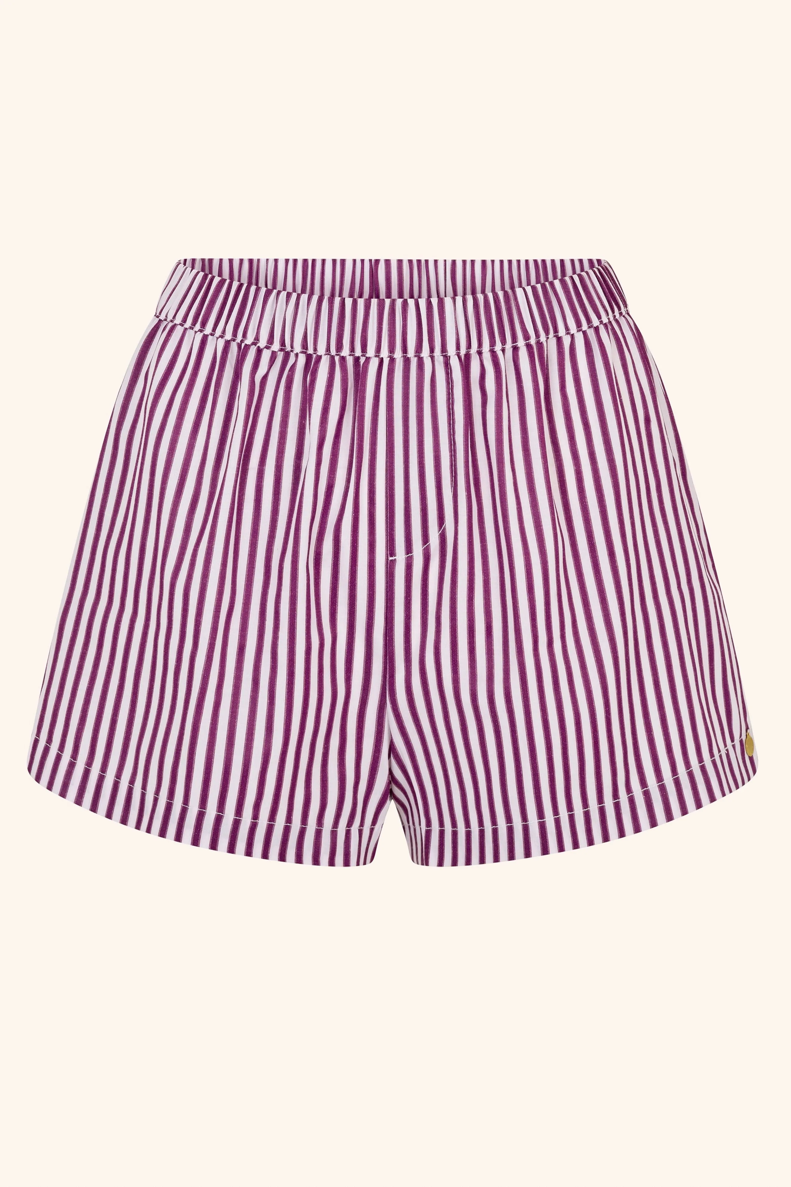 Striped Boxers Plum