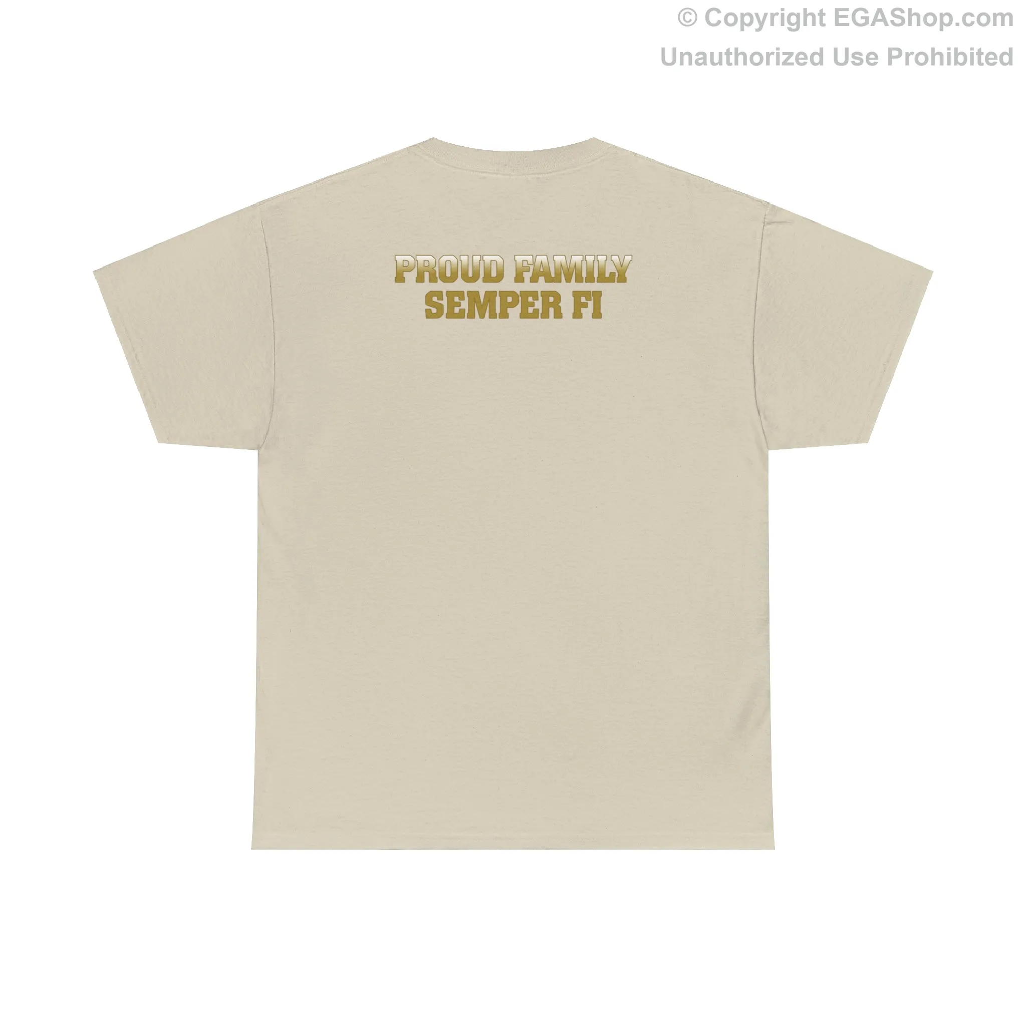 T-Shirt: Papa Co. MCRD Parris Island (EGA   Back Proud Family)