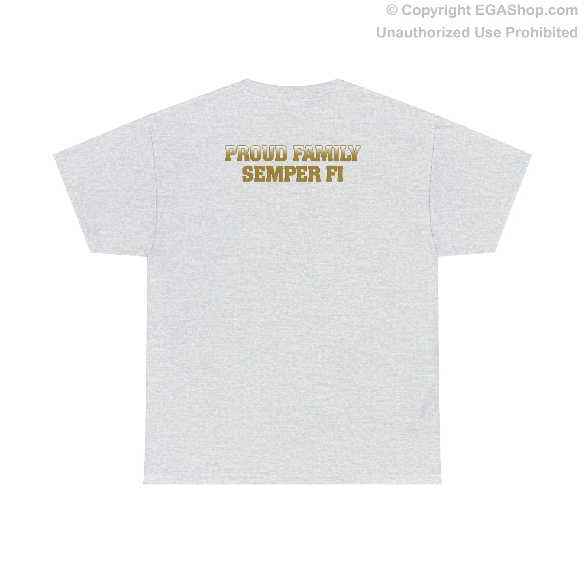 T-Shirt: Papa Co. MCRD Parris Island (EGA   Back Proud Family)