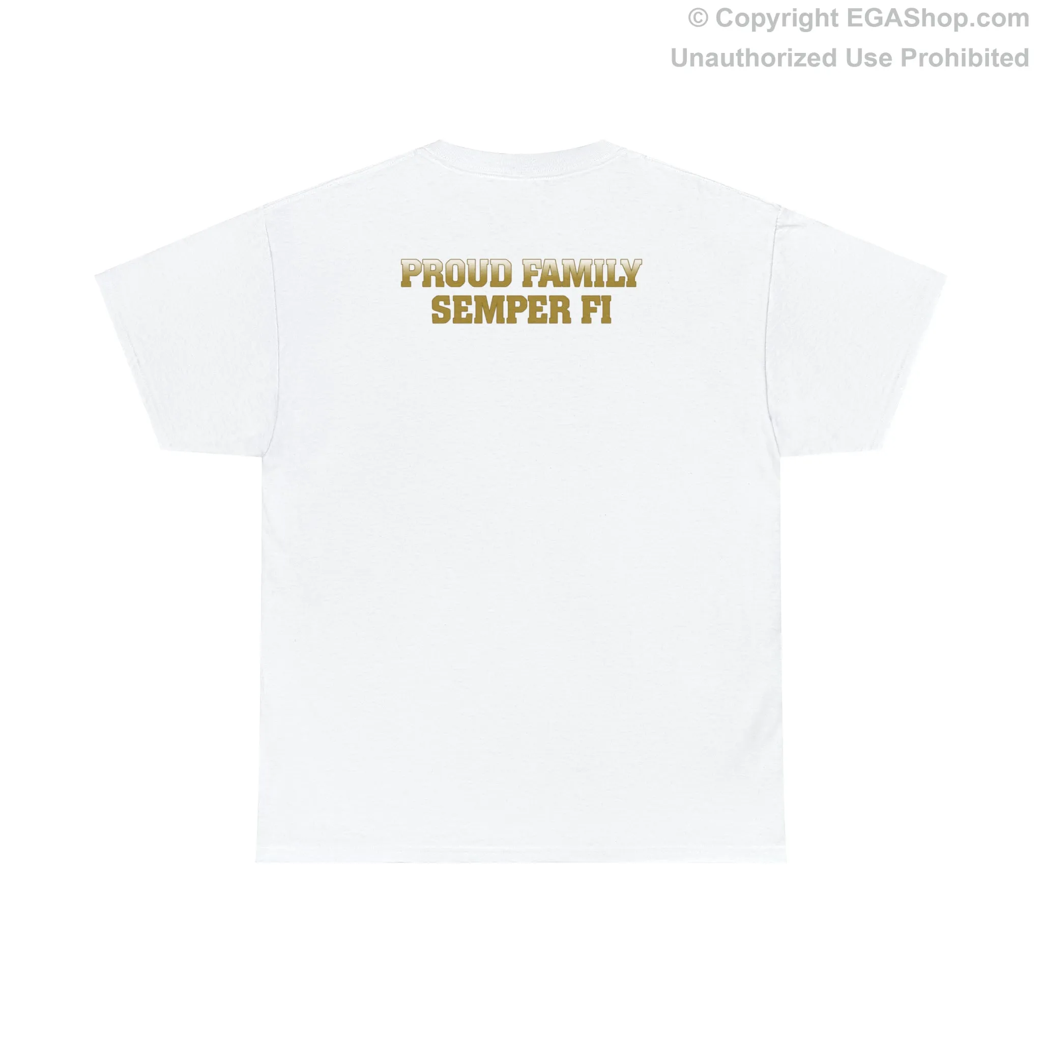 T-Shirt: Papa Co. MCRD Parris Island (EGA   Back Proud Family)