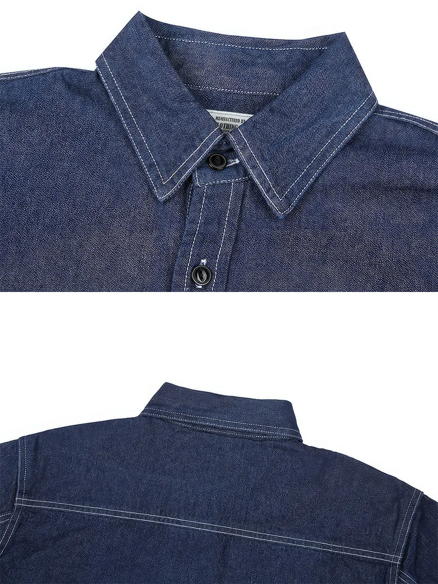 Western Multi-pockets Jeans Shirt