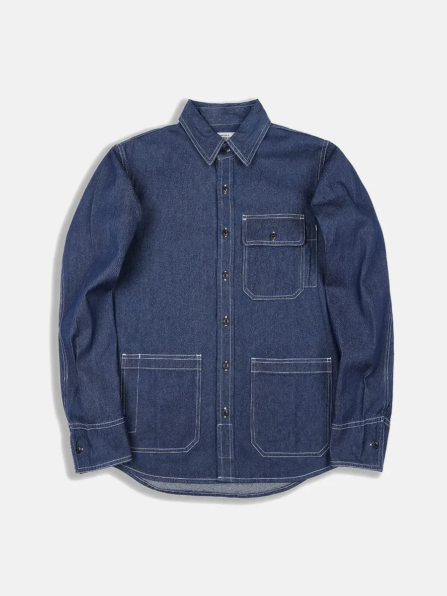 Western Multi-pockets Jeans Shirt